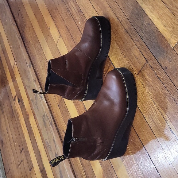 Dr. Martens Brown Heeled Boots - Picture 2 of 14